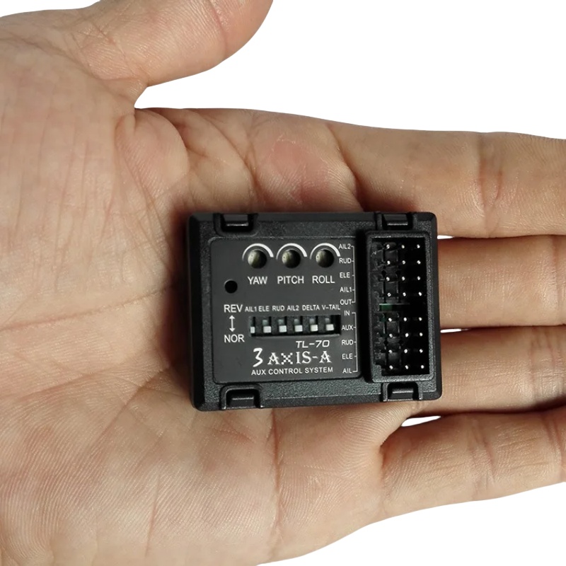 Drone Rc Leading - ตัวควบคุมการบินไจโร 3 แกน TL70 ตัวปรับสมดุลอัตโนมัติสำหรับเครื่องบินบังคับวิทยุแบบปีกตรึง ปีกเดลต้า