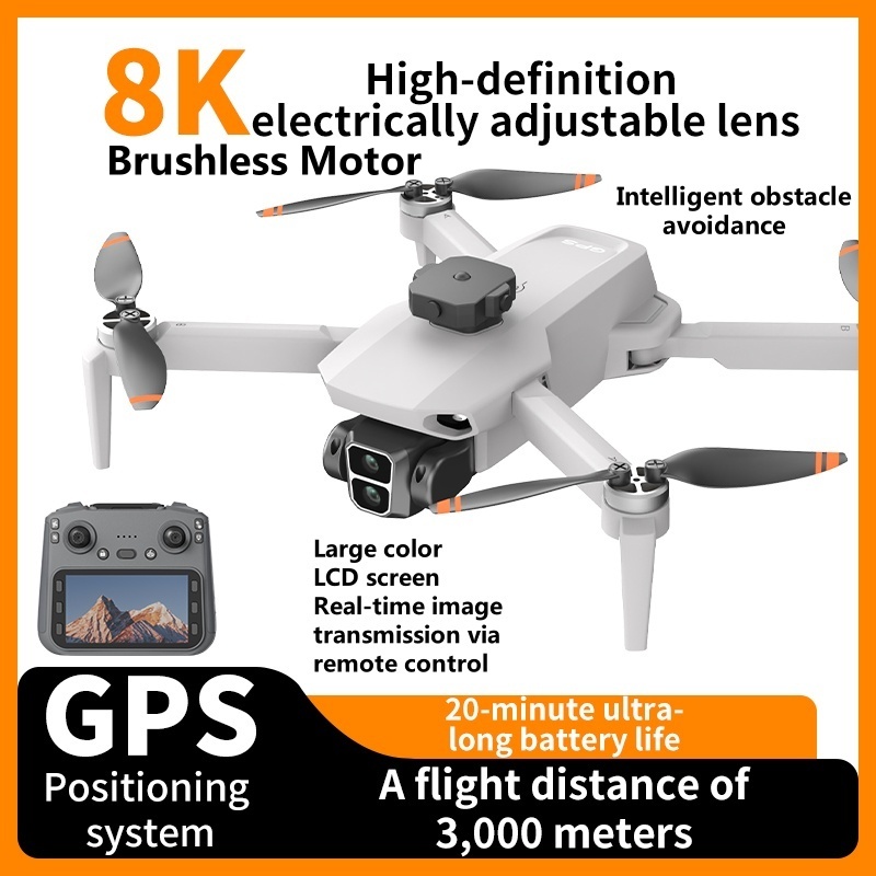 Drone Rc Foldable - โดรน 8K ESC กล้องพร้อมระบบหลบหลีกสิ่งกีดขวาง GPS กลับอัตโนมัติ