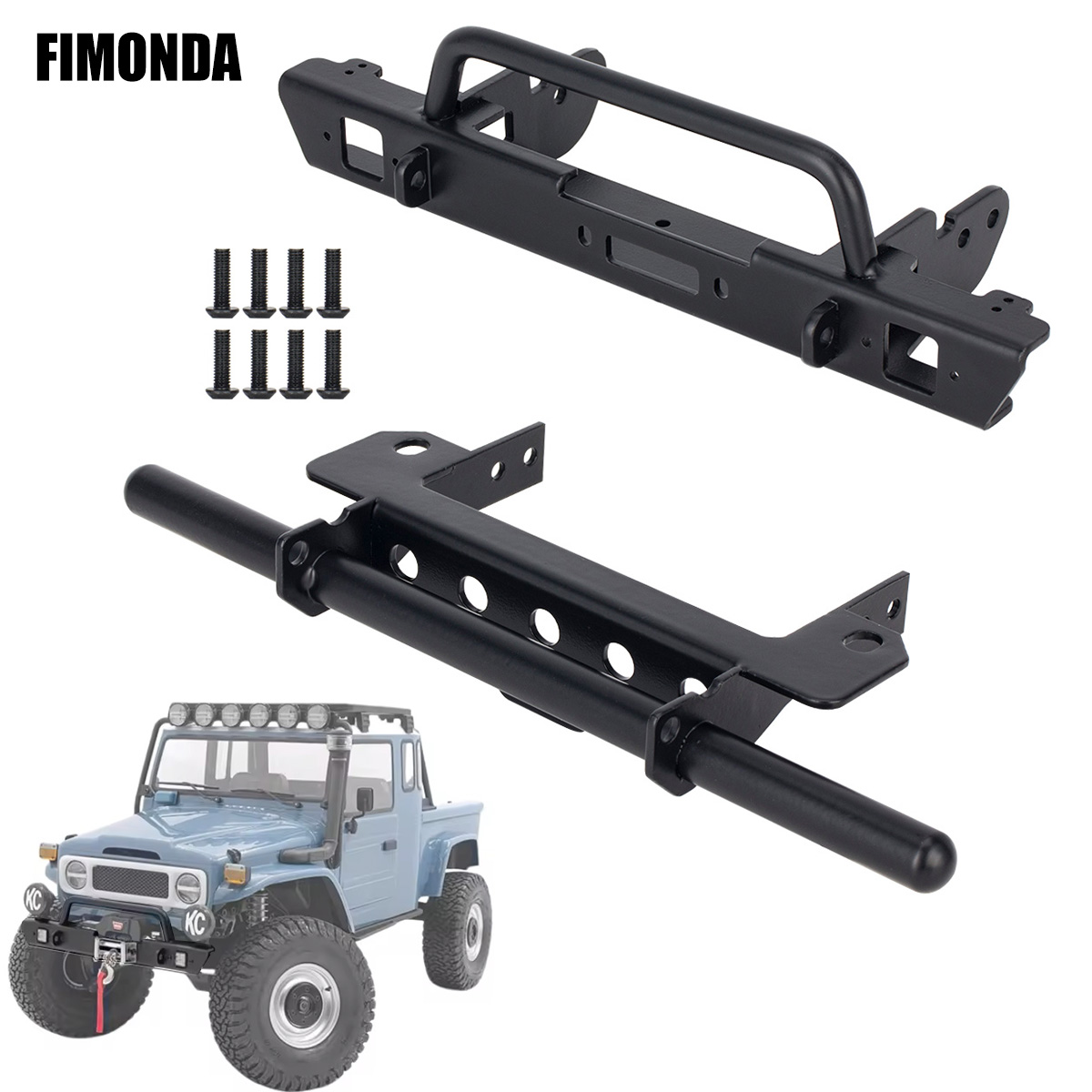 Rc Rock Crawler - กันชนหน้าโลหะสําหรับ VP VS4-10 Phoenix 1/10 Scale