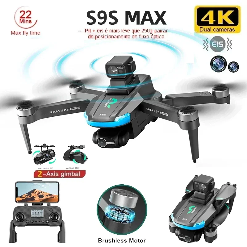 Rc Drone Uav - ใหม่S9S MAX MINI Drone 4K 2