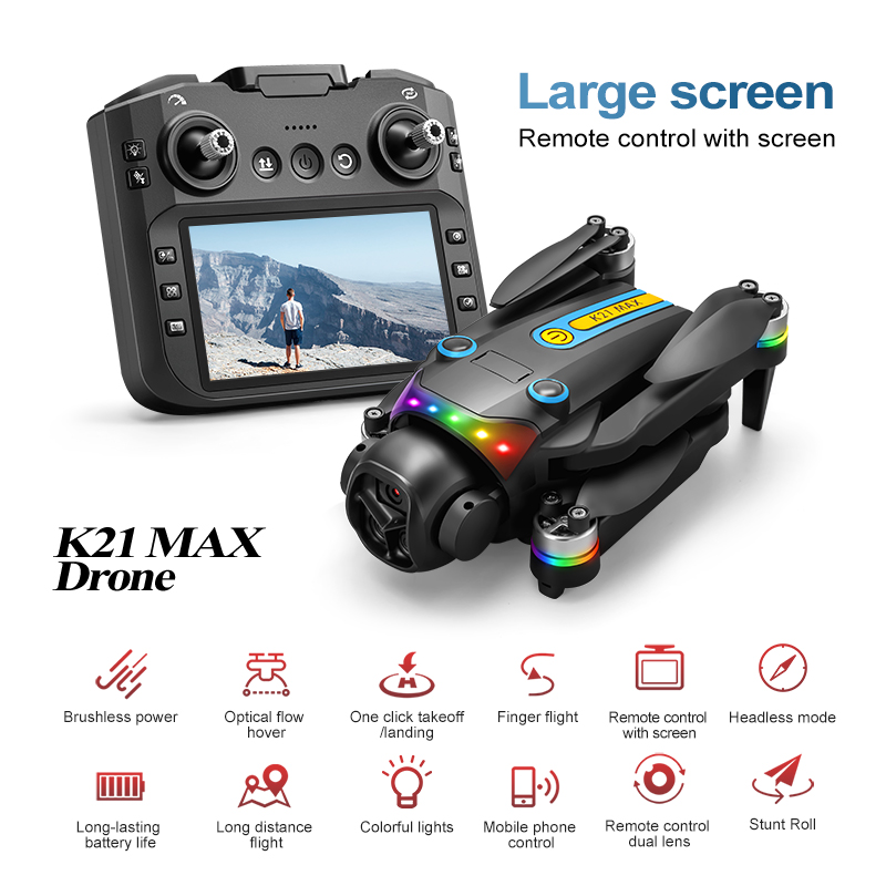 Drone Rc Explorer - โดรนถ่ายภาพทางอากาศกลางแจ้ง กล้องคู่ ระบบไฟฟ้า 90 ° 120