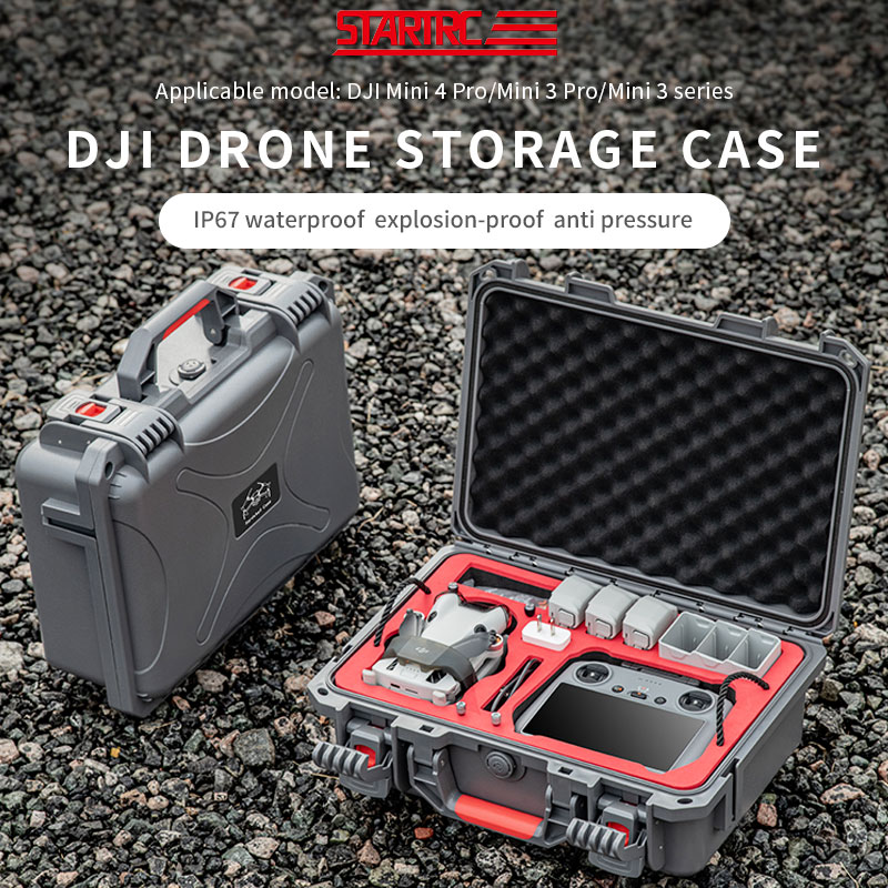 Drone Rc N3 3 Batteries - เคส STARTRC Mini 4 Pro, เคสแข็งสองชั้นสำหรับ