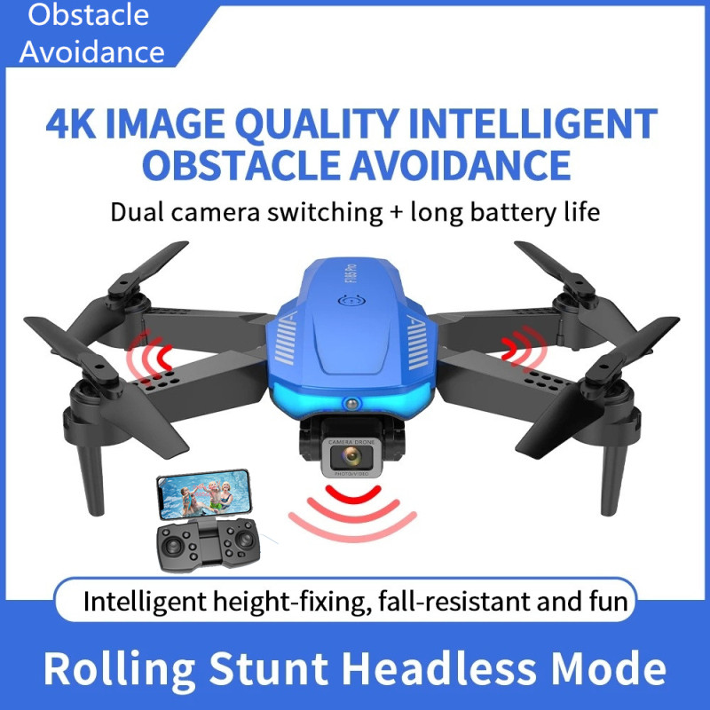 Drone Smart Rc Foldable - โดรนบังคับวิทยุแบบพับได้ WIFI FPV สำหรับถ่ายภาพทางอากาศ ระยะ 100