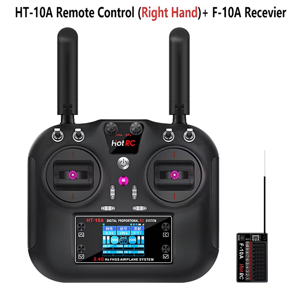 Drone Rc Car - Hotrc HT-10A 2.4G 10CH เครื่องส่งสัญญาณ F10A
