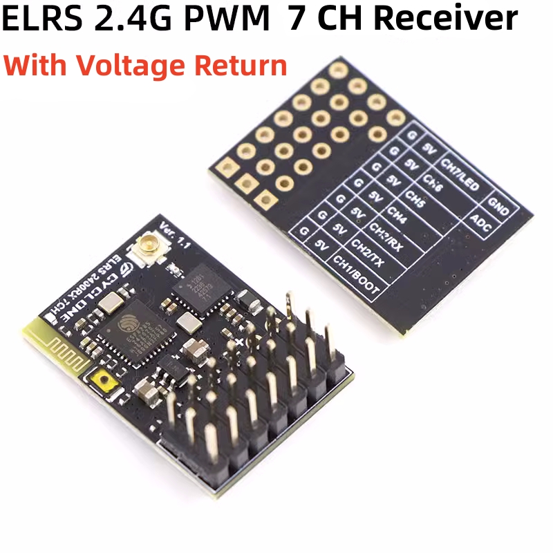 Drone Rc Leading - Elrs 2.4G PWM ตัวรับสัญญาณ7CH 6CH crsf