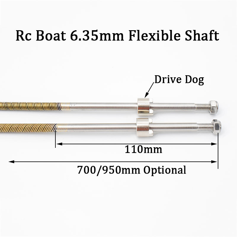 Propeller Balancer Tool - Rc เรือ 6.35 มม.1/4 ''ความยาวเพลาแบบยืดหยุ่น 700/950