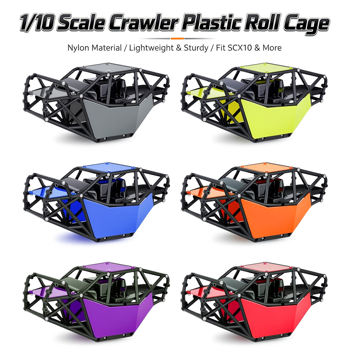 Rc Rock Crawler - โครงไนลอนสำหรับรถบักกี้ 1/10 Crawler Axial SCX10 -