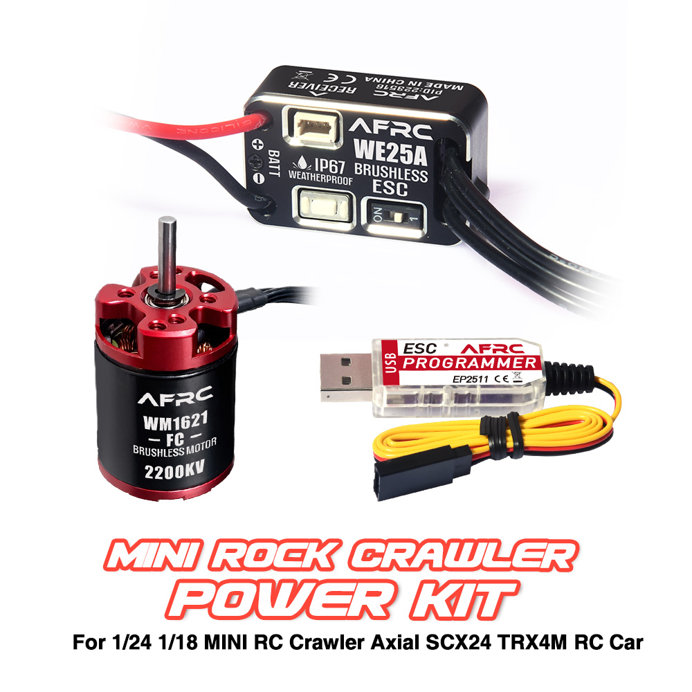 Rc Motor Drone - ชุดอุปกรณ์จ่ายไฟแบบไร้แปรงถ่าน AFRC ESC 25A (ชุด) สำหรับรถ