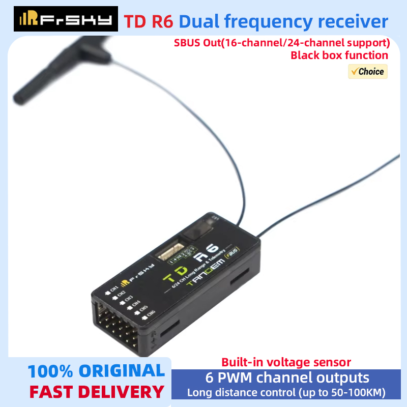 Frsky Receiver Module - ตัวรับสัญญาณ FrSky TD R6 2.4G 900M