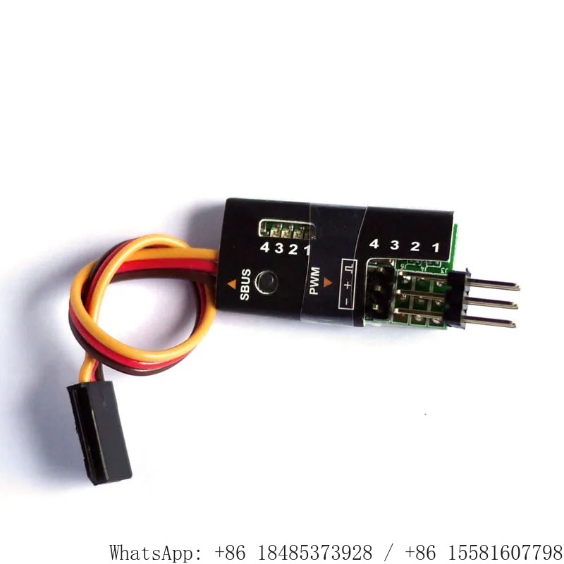 Frsky Receiver Module - โมดูลถอดรหัสสัญญาณ 4 ช่องสัญญาณ S.BUS เป็น PWM