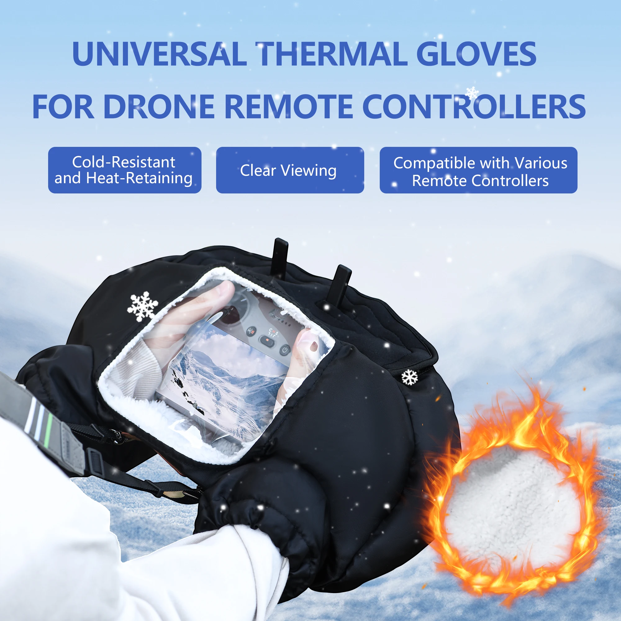 Drone Udi Rc - ถุงมือกันหนาวสำหรับนักบินโดรน ถุงมือกันหนาวสำหรับ DJI Avata 360/Mavic 4