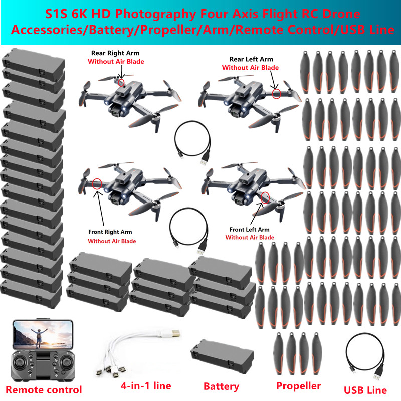 อะไหล่โดรน S1S 6K HD สำหรับถ่า - Drone Rc S1S บทวิจารณ์และราคา