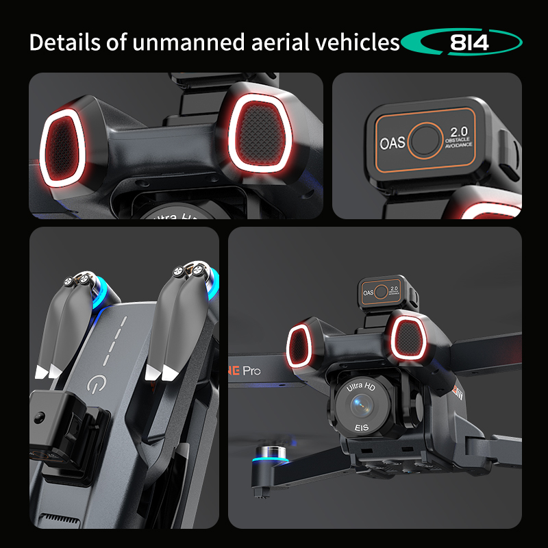 โดรน FPV อัจฉริยะรุ่น 814 พร้อ - Drone Smart Rc Foldable บทวิจารณ์และราคา