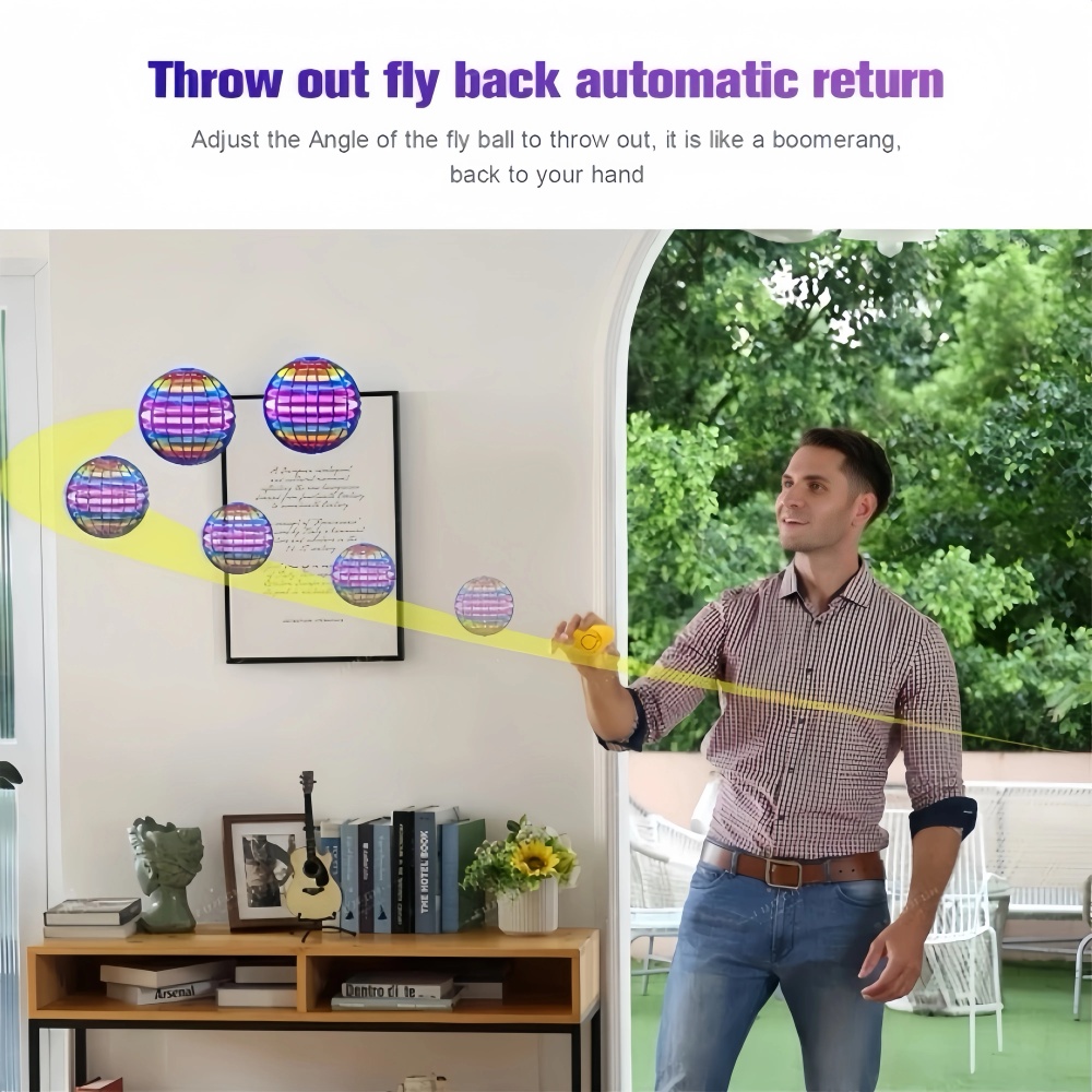 Flying Orb Boomerang Ball ไฟ L - Drone Ball Rc บทวิจารณ์และราคา