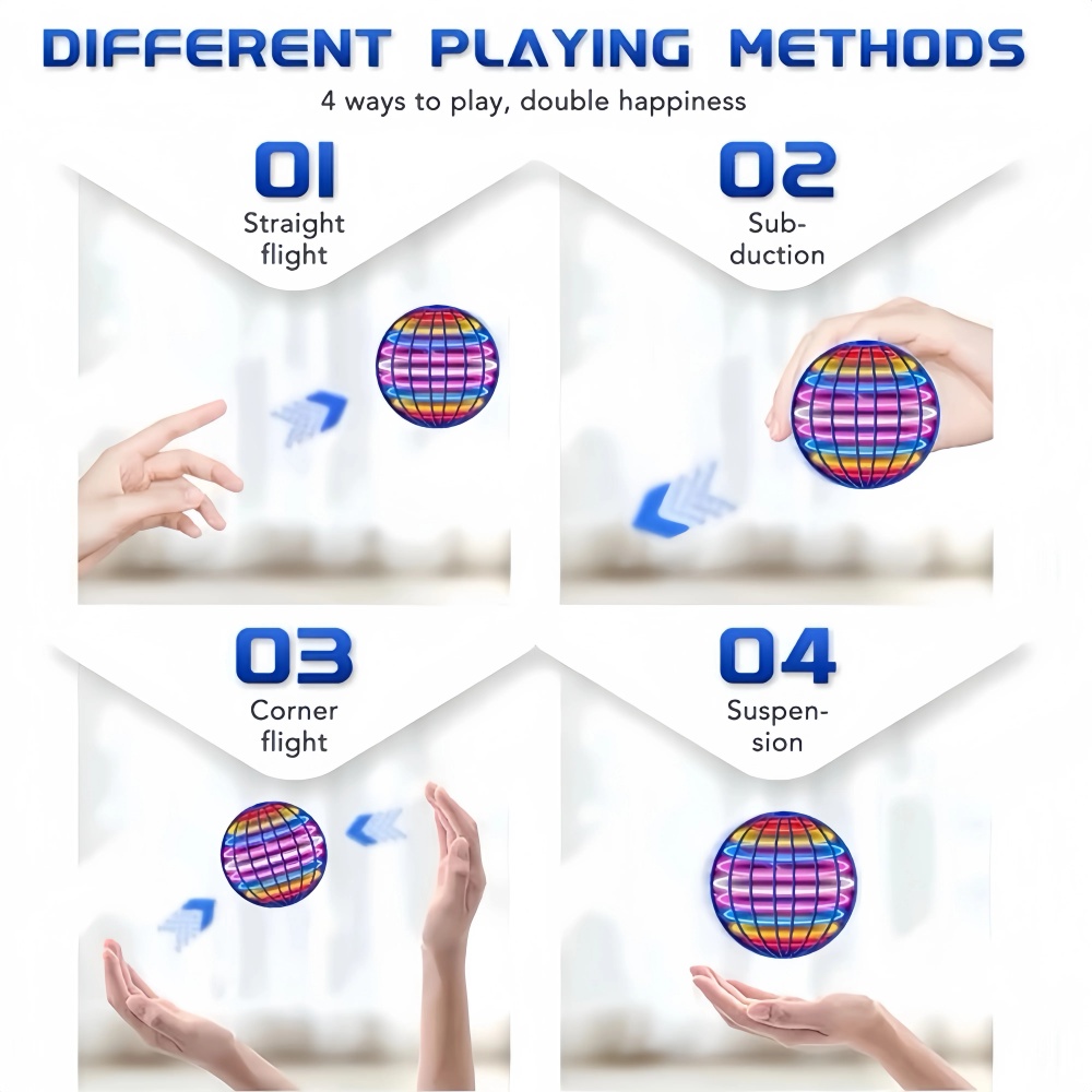 Flying Orb Boomerang Ball ไฟ L - Drone Ball Rc บทวิจารณ์และราคา