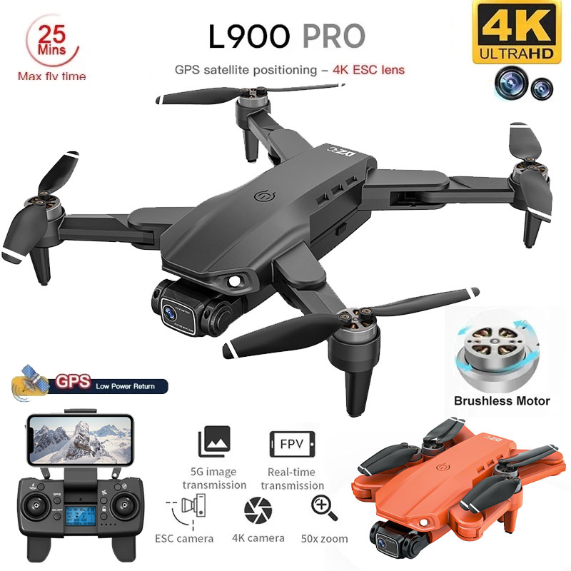 โดรน4K L900โปร GPS โดรน4K กล้อ - Drone Rc Foldable บทวิจารณ์และราคา