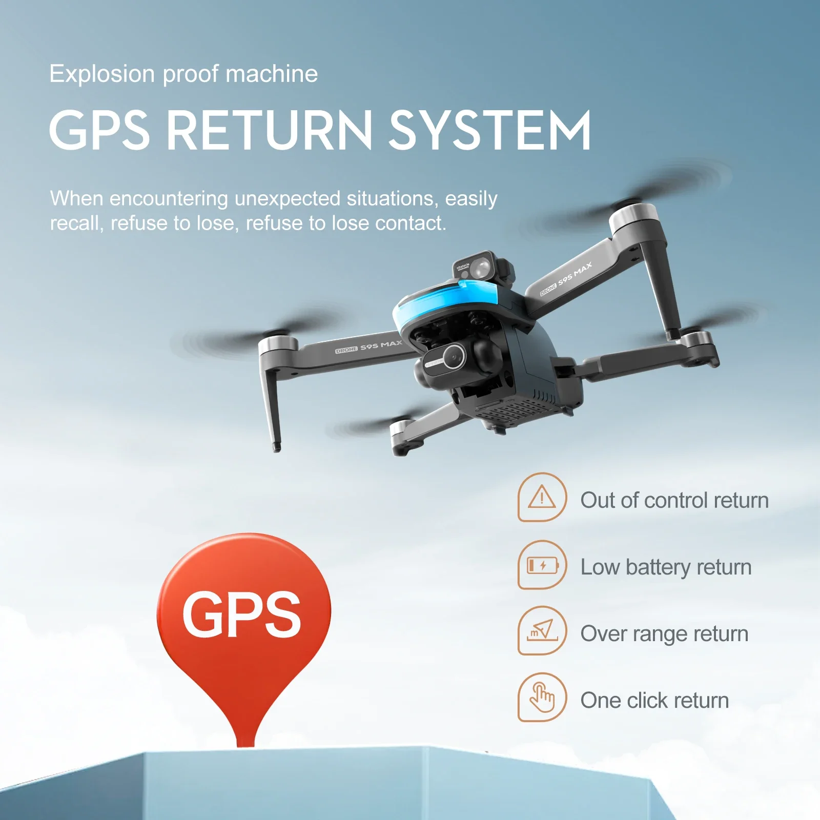 ใหม่S9S MAX MINI Drone 4K 2 แก - Rc Drone Uav บทวิจารณ์และราคา