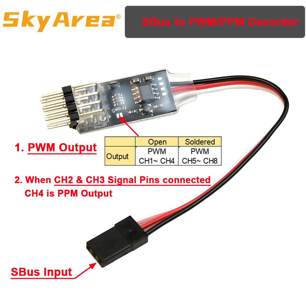 Skyarea เครื่องแปลงสัญญาณ SBUs - Frsky Receiver Module บทวิจารณ์และราคา
