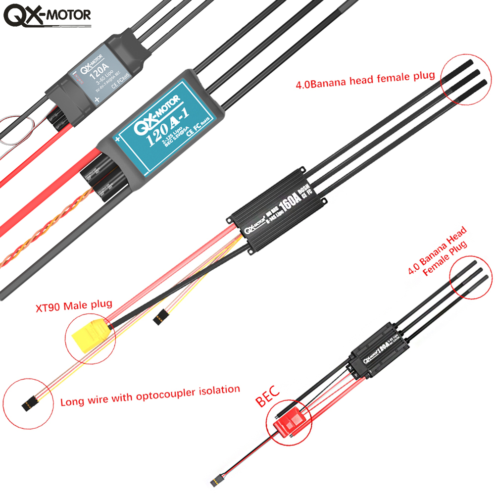 QX-MOTOR ชุด ESC แบบไม่มีแปรงถ - Drone Rc Car บทวิจารณ์และราคา