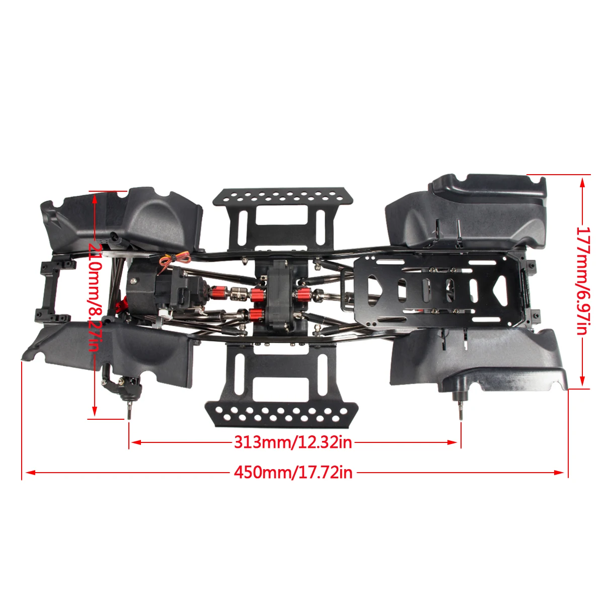 1/10 RC ชุดแชสซีตีนตะขาบพร้อมเ - Rc Rock Crawler บทวิจารณ์และราคา