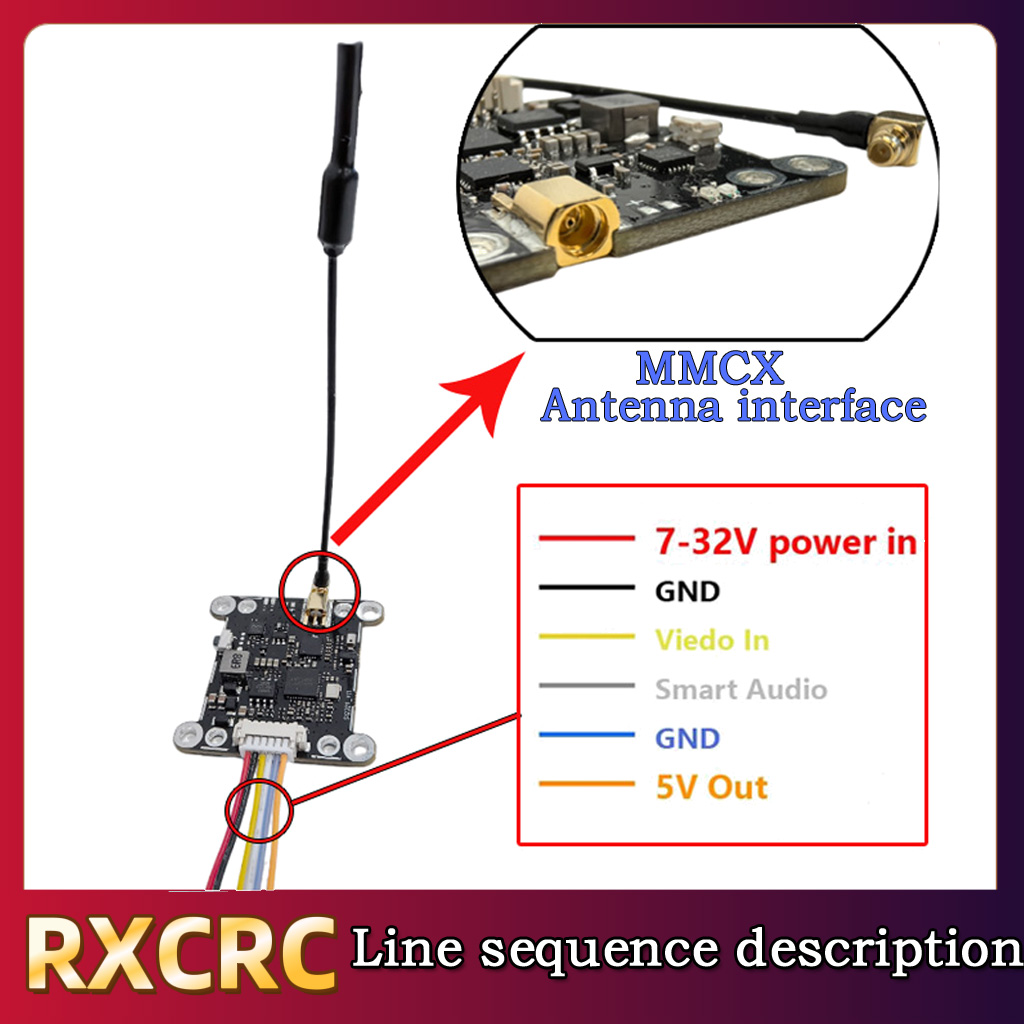 โมดูล RXCRC 5.8G 48CH 1.6W VTX - Drone With Rc Controller บทวิจารณ์และราคา