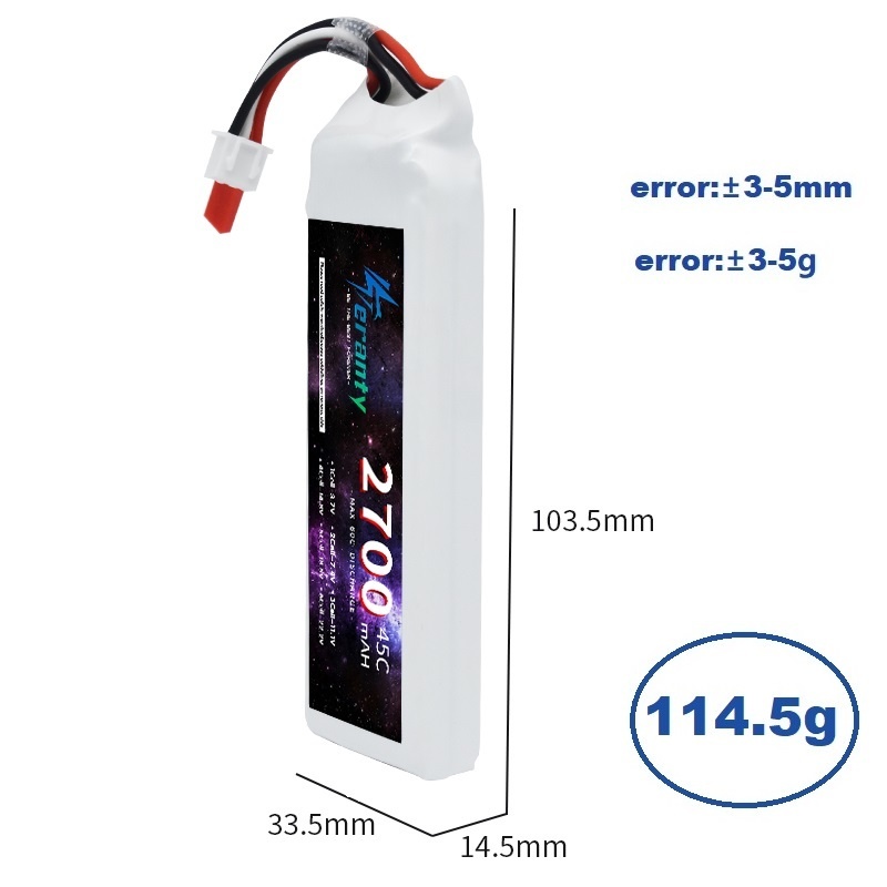 1/3ชิ้น2S 7.4V LiPo แบตเตอรี่2 - Drone Rc Leading บทวิจารณ์และราคา