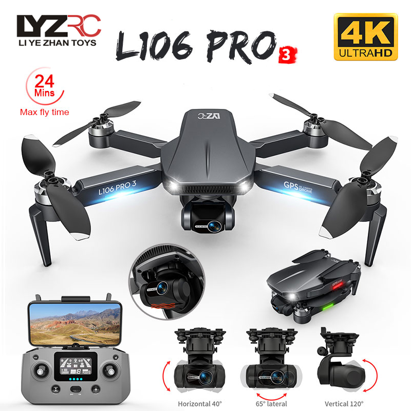 L106 Pro 3 Drone 5G WIFI FPV G - Drone Rc Foldable บทวิจารณ์และราคา